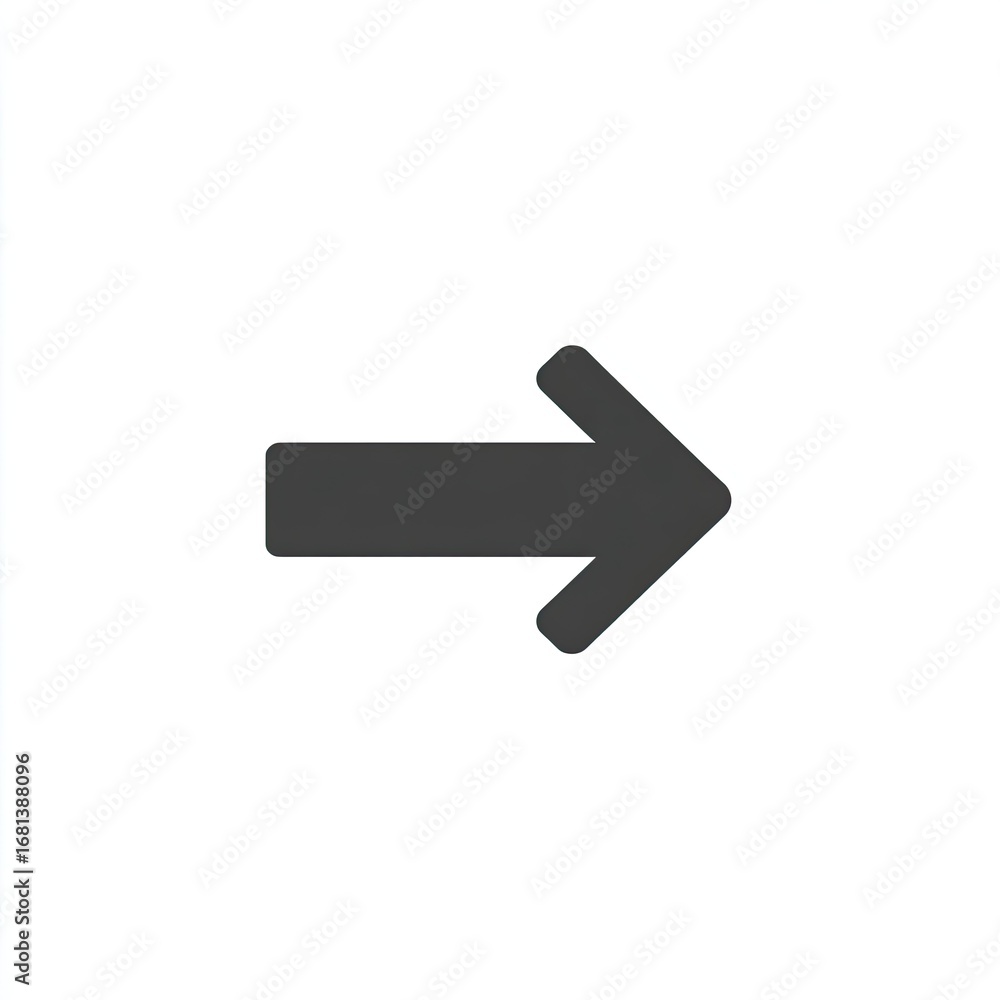 Fototapeta premium Simple right-pointing arrow icon (1)