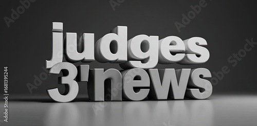 Gray 3D text 