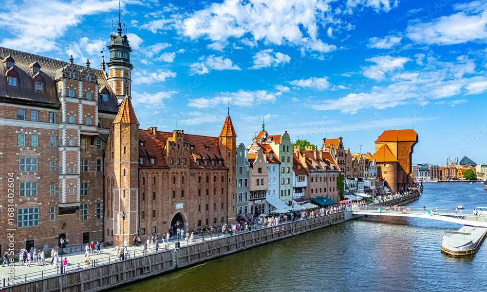 Fototapeta premium Architecture of old town in Gdansk, Poland