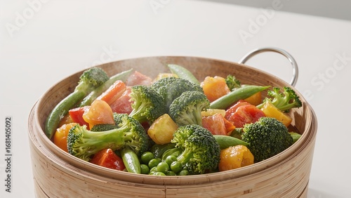 Fototapeta Naklejka Na Ścianę i Meble -  Cooking Vegetables with Steam