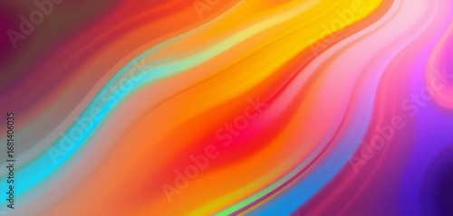 Wallpaper Mural Abstract vibrant ripple pattern, dynamic color gradients creating a liquid illusion,  illusion,  colorful Torontodigital.ca