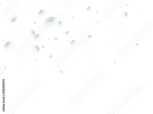 Realistic soap vector bubbles png isolated on transparent background. The effect of falling and flying bubbles. Glass bubble effect.