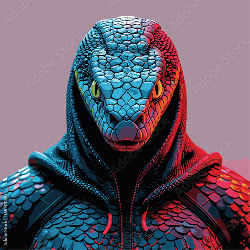 hoodie snake vector