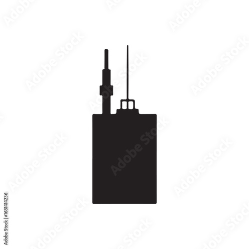 Vaping Silhouette Device Illustration