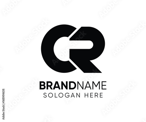 CR Logo And Icon Design Symbol Creative Vector Template