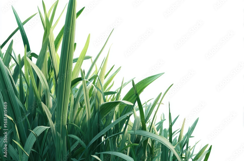 Fototapeta premium Close-up of vibrant green grass blades