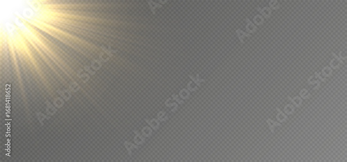 shine gold star. light with sparkle effect. Glowing yellow light, magic star sparks.	