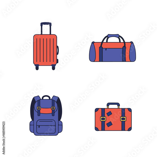 , keywords, and category suggestions

 Bags for Travel Suitcases, Backpack, & Duffel Ready for Trip in Location