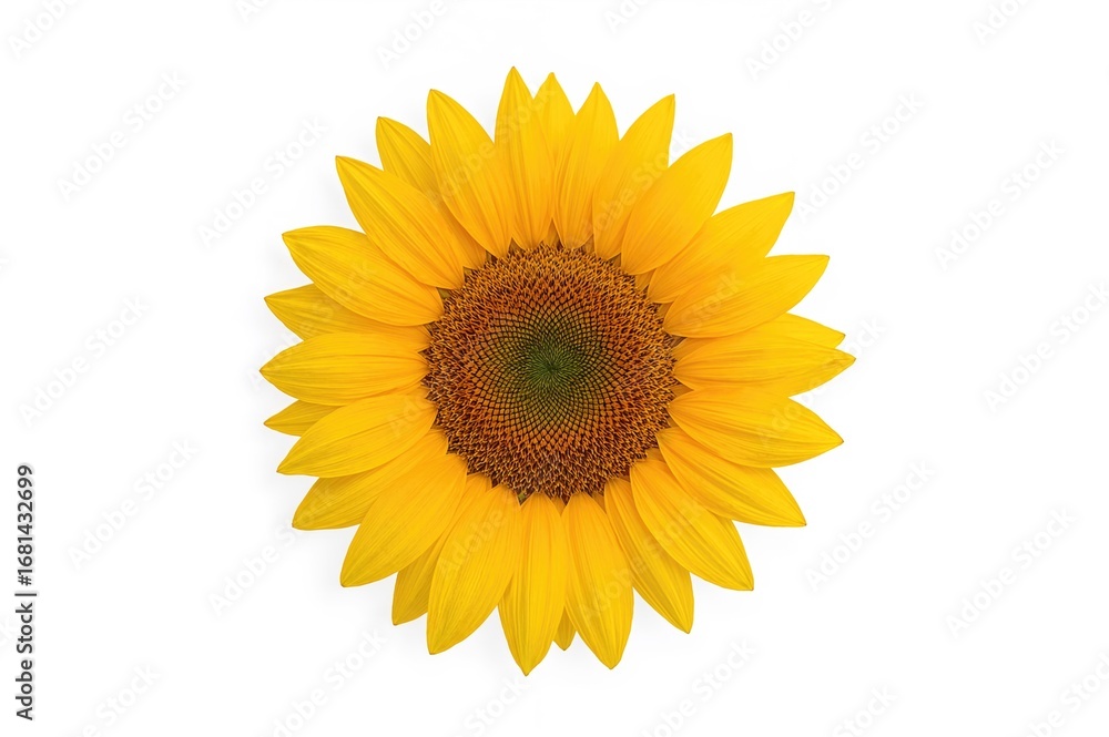 Fototapeta premium Single Sunflower Seed on a White Background