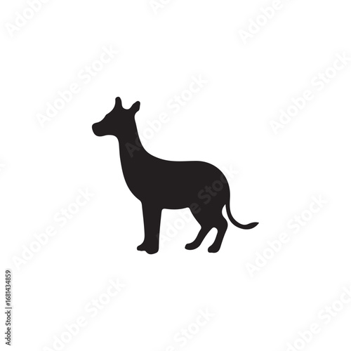 Okapi Silhouette Animal Icon