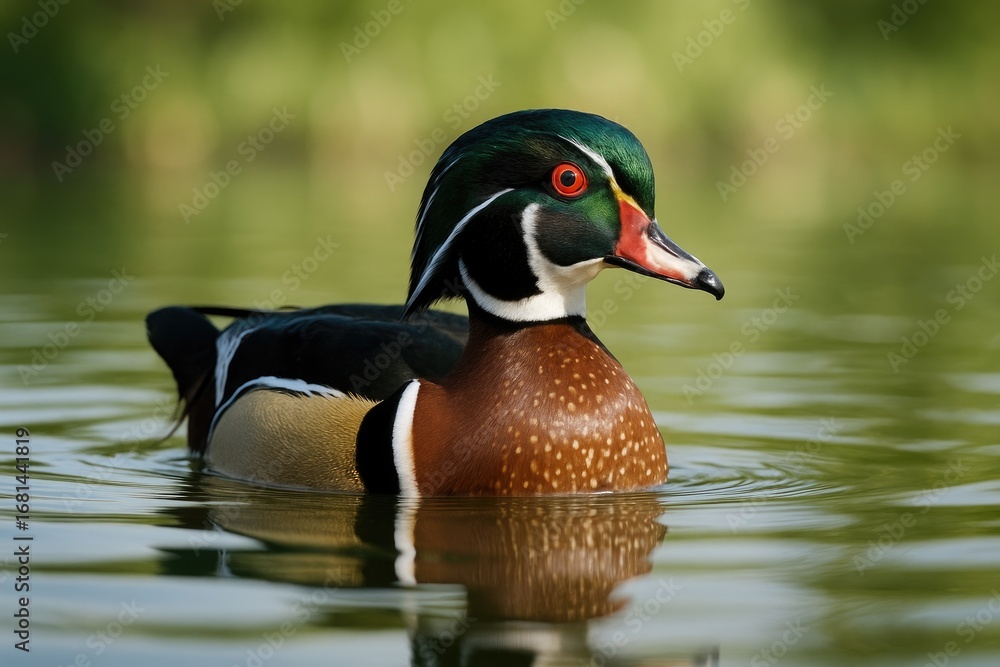 Obraz premium Details About the Wood Duck