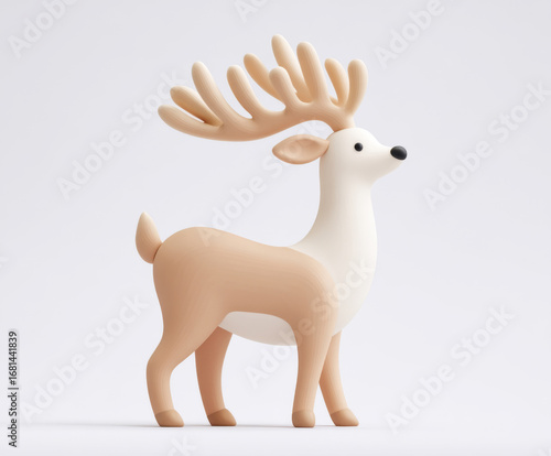 A cartoon elk