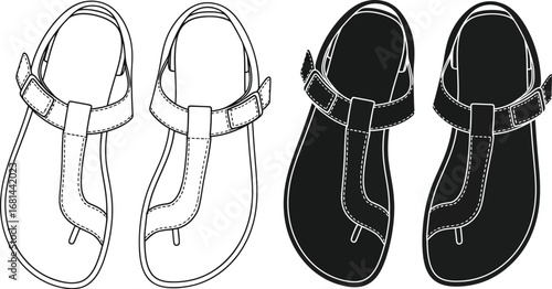 Buy sandals online stylish summer footwear fashion trends sale vector
