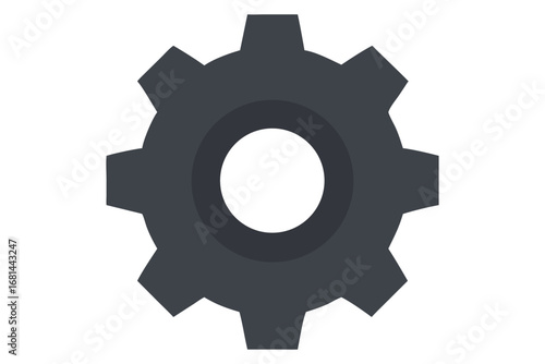 Square Button Settings Symbol Illustration
