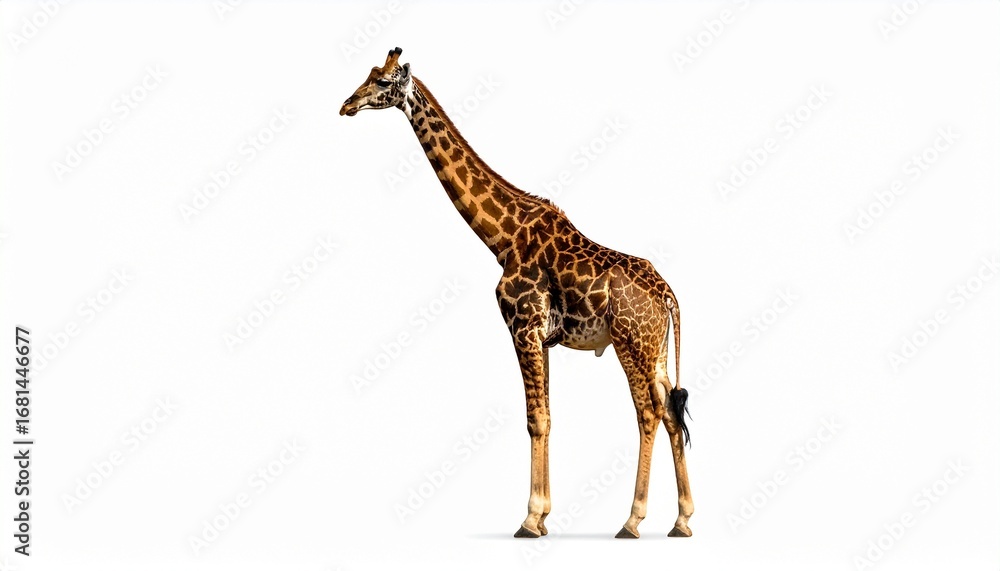 Obraz premium giraffe isolated on white