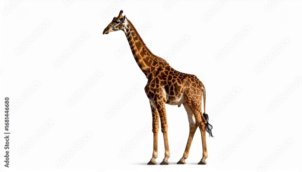 Obraz premium giraffe isolated on white