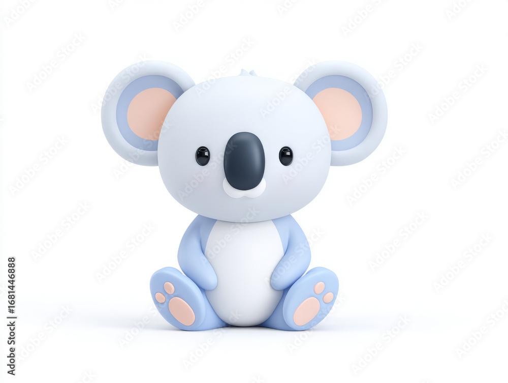 Naklejka premium A cartoon koala