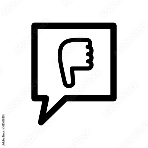 バッドサインのアイコンイラスト