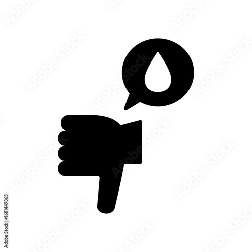 バッドサインのアイコンイラスト
