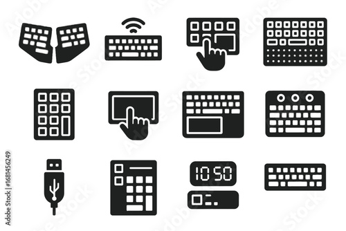 Keys icon display rgb icons ergonomic multimedia area vector smart device usb