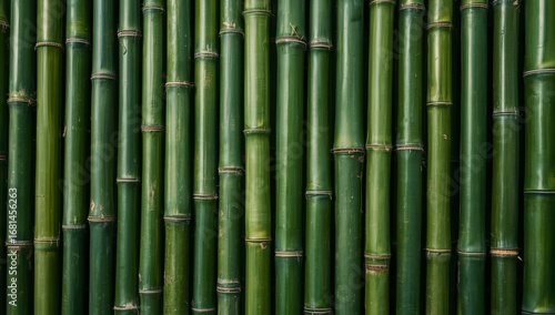 Fresh Green Bamboo Background
