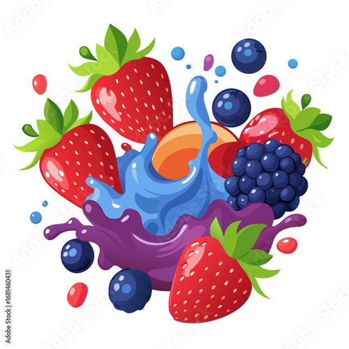 berry mix splash