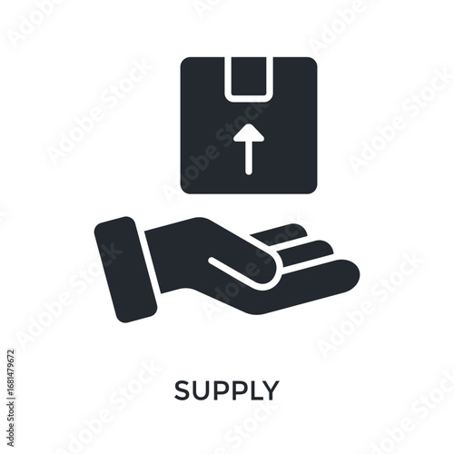 Supply Icon Glyph Style. Vector Illustration For Graphic Design