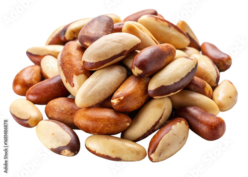 Brazil nuts isolated on white background