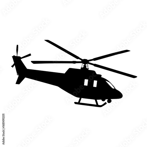 Black Helicopter Silhouette Vector for Commercial and Digital Use
Helicopter Vector
Helicopter Icon
Helicopter Illustration

