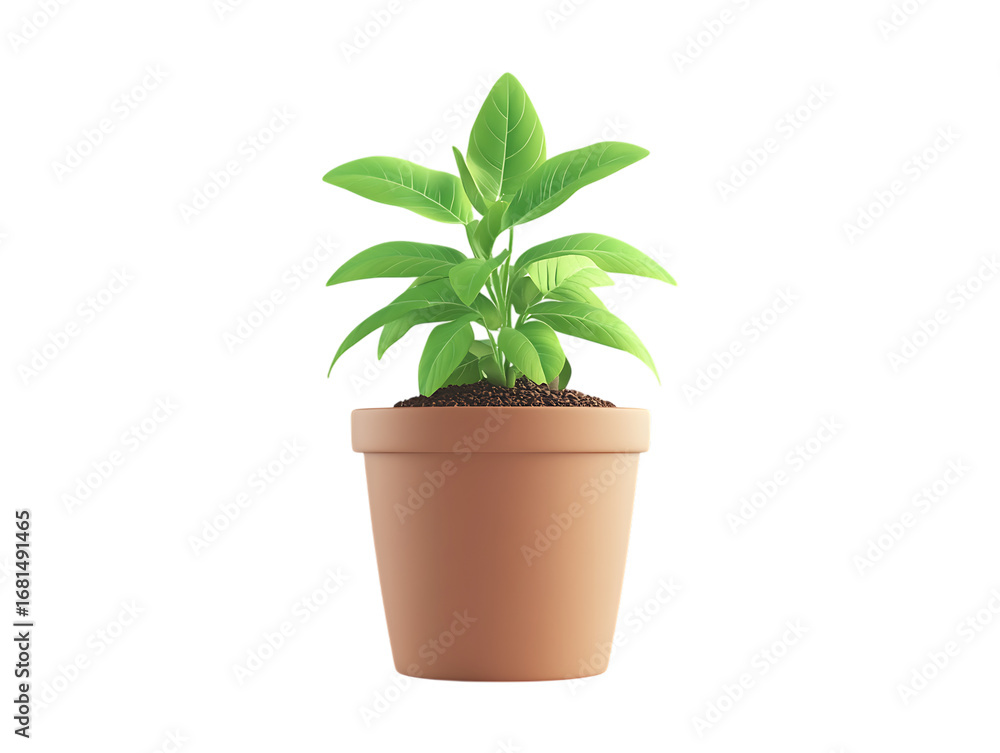 Fototapeta premium plant in a flowerpot 