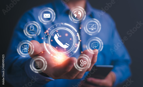 Global online communication solutions for businesses ai-powered email support virtual assistance chat contact and phone services in a digital environment