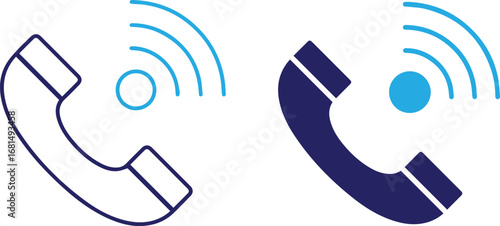 phone, telephone, icons, symbols, blue, wireless, communication, technology