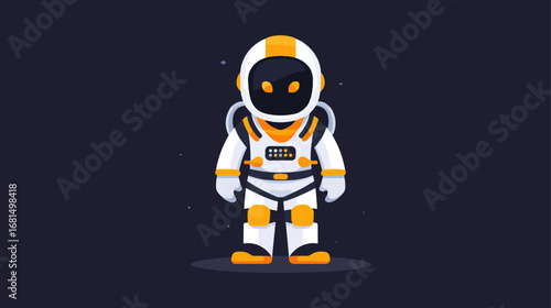 Child friendly astronaut illustration