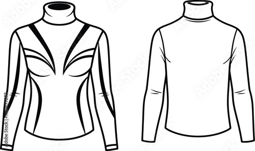 Shop stylish turtleneck long sleeve top fashion apparel design