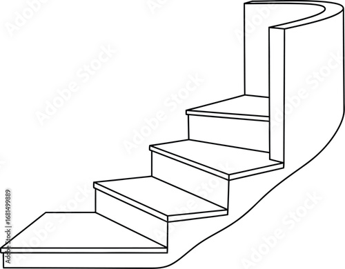 Stairs illustration design staircase steps architectural plan