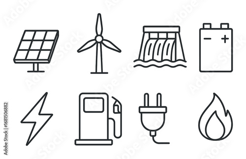 Garden tool icons: watering can, pitchfork, shovel, gloves, wheelbarrow, barrel, plant, shears