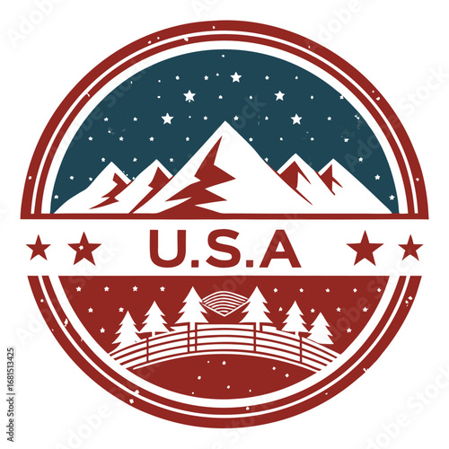 rustic-usa-stamp-logo--mountain-silhouette-with-st.eps