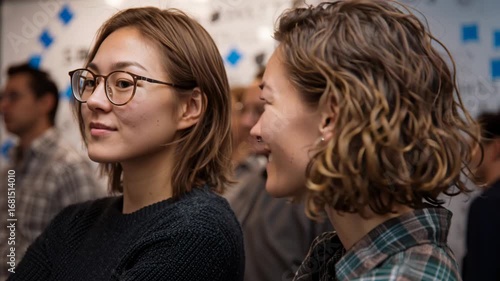 Two Women in Profile