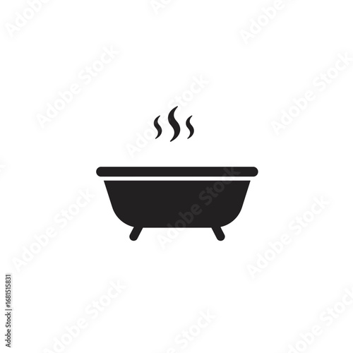 Hot Bath Relaxation: A minimalist illustration captures the essence of relaxation. It depicts a steaming bathtub, with simple yet expressive lines suggesting the comfort of a hot bath.