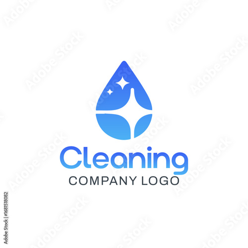 Housekeeping Cleaning Company Vector Logo