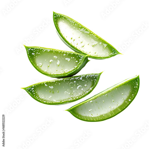 Wallpaper Mural Fresh Aloe Vera Slices for Skincare and Healthy Lifestyle Torontodigital.ca