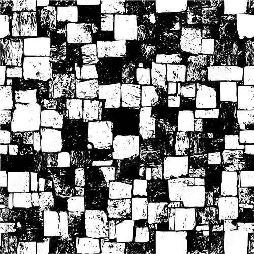 Grunge black and white stone wall texture vector background for digital design and print projects usefull 100