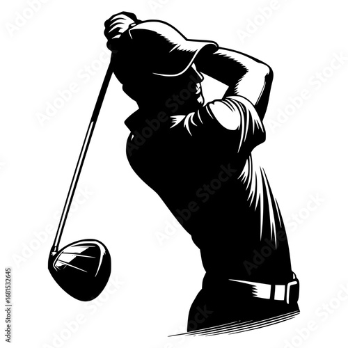 Golf player vector image illustration