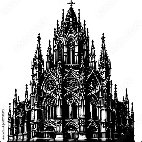 Majestic Architecture: A breathtaking depiction of an exquisitely designed structure showcasing intricate details of craftsmanship and spiritual essence.