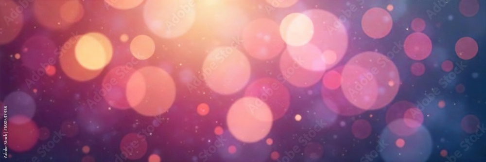 Fototapeta premium Abstract bokeh background, soft-focus light flares, dreamy atmosphere, perfect for design projects needing a gentle, ethereal feel Ideal for overlays or backgrounds , delicate, abstract