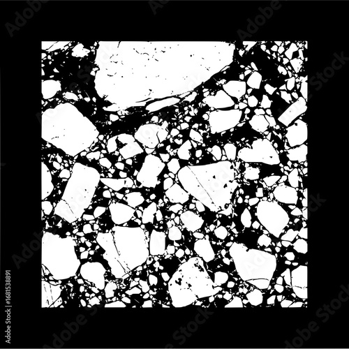 Abstract black and white marble stone texture pattern graphic design art background illustration image vector