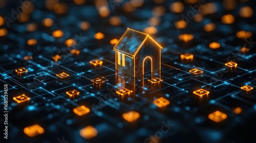 Digital house on circuit board