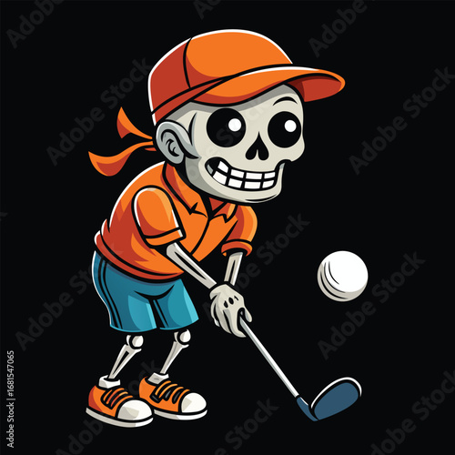 Cartoon baseball player holding ball illustration