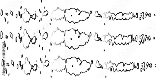 Speckled texture illustration vector backgroundoating against on black background. school and education conceptnd with noise waves. Hacked computer and technical problem. 3D rendering.