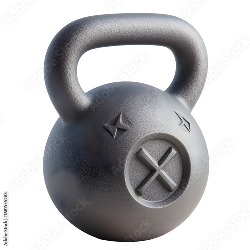 iron dumbbell isolated on white background